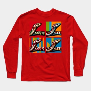 Pop Art Corn Snake - Exotic Snake Long Sleeve T-Shirt